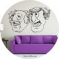 Preview: 46180 Waldorf & Statler - Muppet Show Wandtattoo